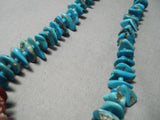 Native American Incredible Vintage Santo Domingo Turquoise Nugget Shell Necklace Old-Nativo Arts