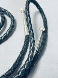 Impressive Native American Navajo Sterling Silver Roadrunner Bolo-Nativo Arts