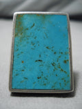 Amazing Vintage Navajo Turquoise Native American Sterling Silver Ring-Nativo Arts
