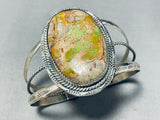 Huge Vintage Native American Navajo Royston Turquoise Sterling Silver Bracelet-Nativo Arts