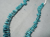 Rare Vintage Native American Navajo Turquoise Tears Of Joy Heishi Necklace Old-Nativo Arts
