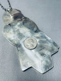 The Biggest Ever Native American Zuni Woman Turquoise Sterling Silver Necklace-Nativo Arts