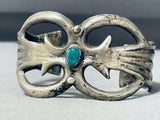Ornate Vintage Native American Navajo Royston Turquoise Sterling Silver Bracelet-Nativo Arts