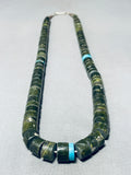 Native American Exceptional Vintage Santo Domingo Serpentine Sterling Silver Necklace-Nativo Arts