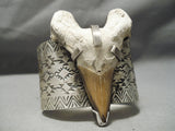 Unique Native American Navajo Contemporist Sterling Silver Skull Bracelet Cuff-Nativo Arts