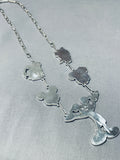 Native American The Best Zuni Disney Turquoise Sterling Silver Necklace-Nativo Arts
