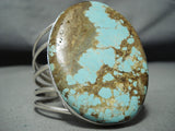 Enormous San Felipe Native American 8 Turquoise Sterling Silver Bracelet-Nativo Arts
