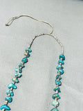 Native American Impressive Vintage Santo Domingo Kingman Turquoise Necklace-Nativo Arts