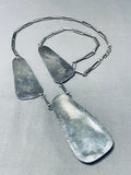 Al Boyd Vintage Native American Navajo Royston Turquoise Sterling Silver Necklace-Nativo Arts