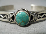 Important Vintage Native American Navajo Royston Turquoise Sterling Silver Bracelet Old-Nativo Arts