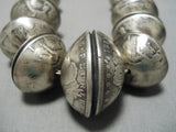 Heaviest 438 Grams Navajo Coin Sterling Silver Native American Necklace-Nativo Arts