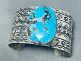 Fabulous San Felipe Kingman Turquoise Sterling Silver Bracelet-Nativo Arts