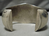 Colossal! Vintage Native American Navajo Turquoise Sterling Silver Bracelet Old-Nativo Arts