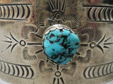 Incredible Julia Etsitty Vintage Native American Navajo Turquoise Sterling Silver Bracelet-Nativo Arts