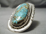 One Of Best Ever Vintage Zuni #8 Turquoise Sterling Silver Native American Ring-Nativo Arts