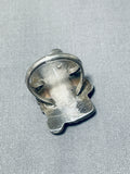 Excellent Vintage Native American Navajo Morenci Turquoise Sterling Silver Ring-Nativo Arts