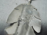 Extraordinary Navajo Sterling Silver Feathers Necklace Native American-Nativo Arts