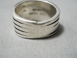 Exceptional Vintage Navajo Sterling Silver Ring Native American-Nativo Arts