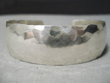Impressive Vintage Navajo Hand Tooled Sterling Silver Native American Bracelet-Nativo Arts