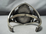 Huge Gil Tom Vintage Native American Navajo Royston Turquoise Sterling Silver Bracelet-Nativo Arts