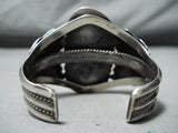 Authentic Vintage Native American Navajo Orville Tsinnie Turquoise Sterling Silver Bracelet-Nativo Arts