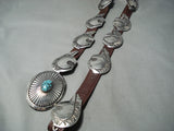 Important Vintage Native American Navajo Tommy Jackson Turquoise Sterling Silver Concho Belt-Nativo Arts