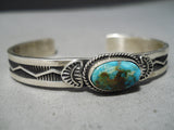 Sensational Native American Navajo Royston Turquoise Sterling Silver Bracelet-Nativo Arts