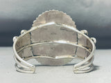 Oph Moses Native American Navajo Old Kingman Turquoise Cluster Sterling Silver Bracelet-Nativo Arts