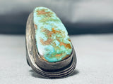 Huge Vintage Native American Navajo Royston Turquoise Sterling Silver Ring Old-Nativo Arts
