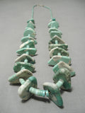 Native American Amazing Important Santo Domingo Damale Turquoise Sterling Silver Necklace-Nativo Arts