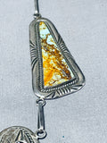 Al Boyd Vintage Native American Navajo Royston Turquoise Sterling Silver Necklace-Nativo Arts