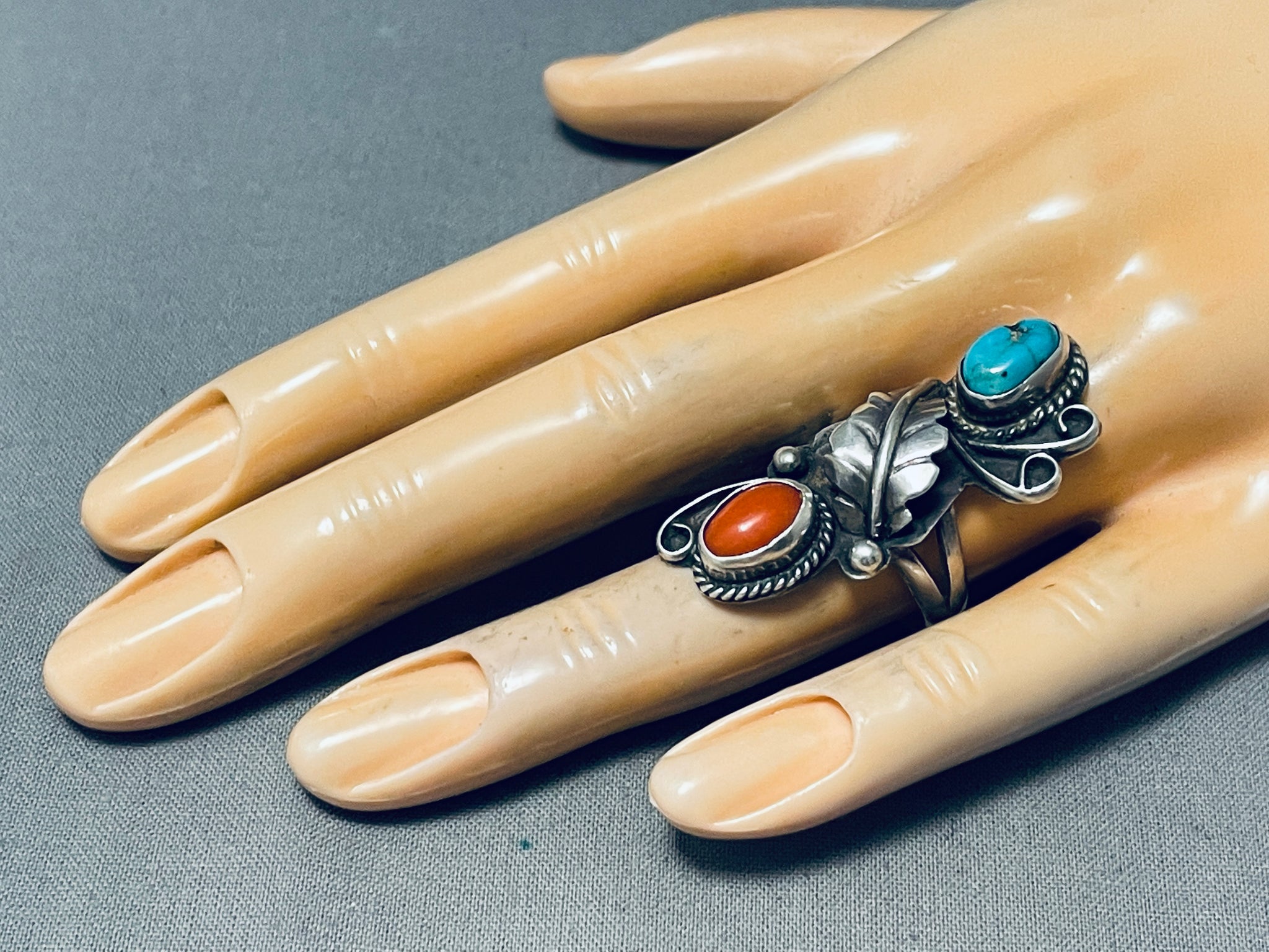 Superior Vintage Native American Navajo Coral Sterling Silver Ring – Nativo  Arts