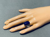 Important Ben Begaye (d) Vintage Native American Navajo Lapis Sterling Silver Ring-Nativo Arts