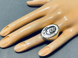 Tremendous C. Peterson Signed Native American Navajo Sterling Silver Kokopelli Ring-Nativo Arts