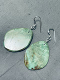 Native American Amazing Santo Domingo Royston Turquoise Sterling Silver Earrings-Nativo Arts