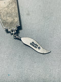 Important Sugulite Turquoise Vintage Native American Navajo Sterling Silver Kachina Necklace-Nativo Arts
