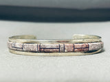 Important (d.) Vintage Native American Navajo Charoite Sterling Silver Bracelet-Nativo Arts