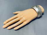 Heavy 161 Gram Vintage Native American Navajo Sterling Silver Bracelet-Nativo Arts