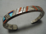 One Of The Best Vintage Native American Navajo Jimmie King Jr Turquoise Sterling Silver Bracelet-Nativo Arts