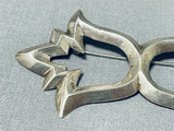 Incredible Vintage Native American Hopi Sterling Silver Pin-Nativo Arts
