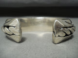 Native American One Of The Best Ever Orville Tsinnie (d.) Sterling Silver Wire Bracelet-Nativo Arts