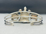 Native American Turle Inlay Vintage Southwestern Shell Sterling Silver Bracelet-Nativo Arts