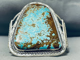 Best Jo Tso Native American Navajo #8 Turquoise Sterling Silver Bracelet-Nativo Arts