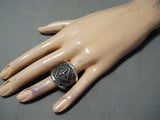 Exceptional Navajo Sterling Silver Cross Ring Native American-Nativo Arts