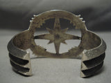 Important North Star Vintage Native American Navajo Aaron Anderson Sterling Silver Bracelet-Nativo Arts