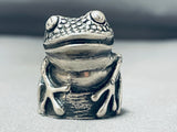 The Most Detailed Vintage Native American Navajo Sterling Silver Frog Ring-Nativo Arts