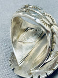 Native American Most Intricately Hand Carved Japser Sterling Silver Chief Ring-Nativo Arts