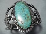 Museum Authentic Vintage Native American Navajo Royston Turquoise Sterling Silver Bracelet-Nativo Arts