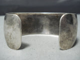 Wonderful Vintage Native American Navajo Sterling Silver Storyteller Bracelet Old-Nativo Arts