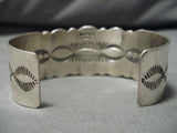 Very Rare Native American Navajo Domed New Lander Blue Turquoise Sterling Silver Bracelet-Nativo Arts